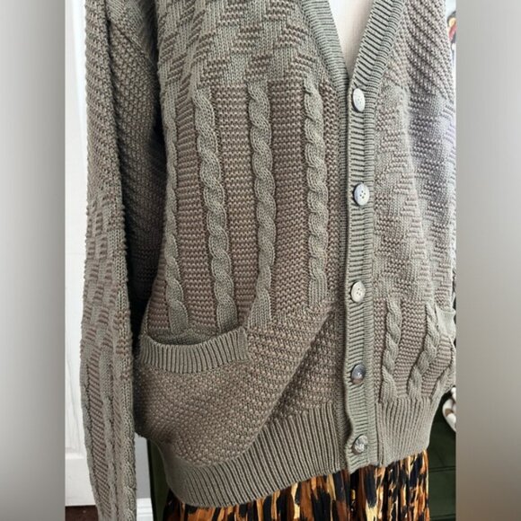 Vintage Liz Claiborne 100% cotton knit cardigan - Picture 5 of 7